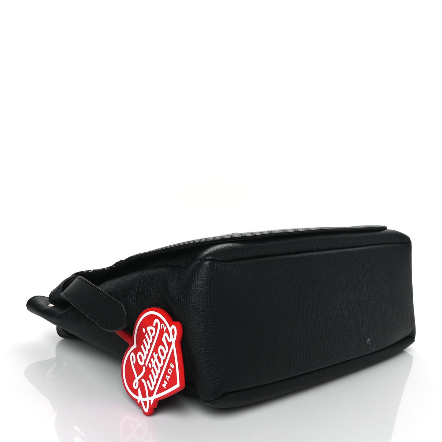 X NIGO Taurillon Monogram Denim Drip Besace Tokyo Black