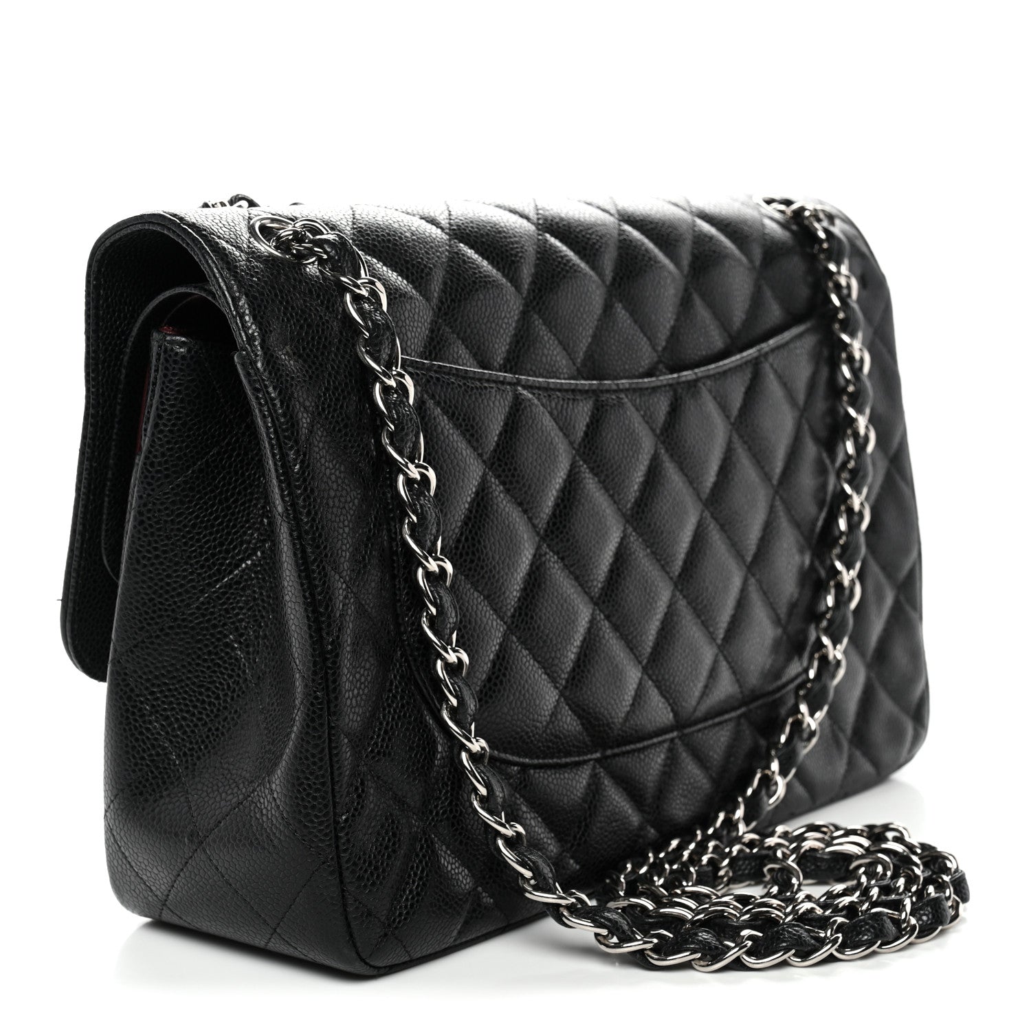 Chanel Caviar Quilted Jumbo Double Flap Black 3 of 14