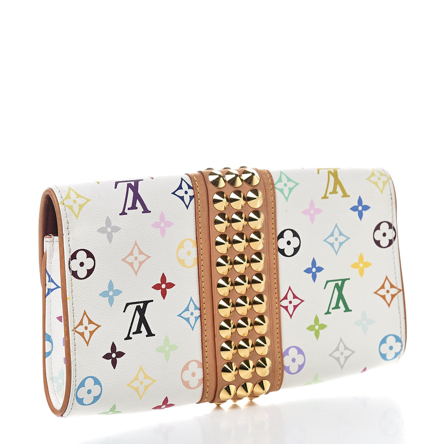 Monogram Multicolor Courtney Clutch White