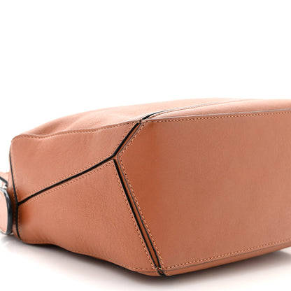 Loewe Grained Calfskin Small Puzzle Bag Tan 9 of 11