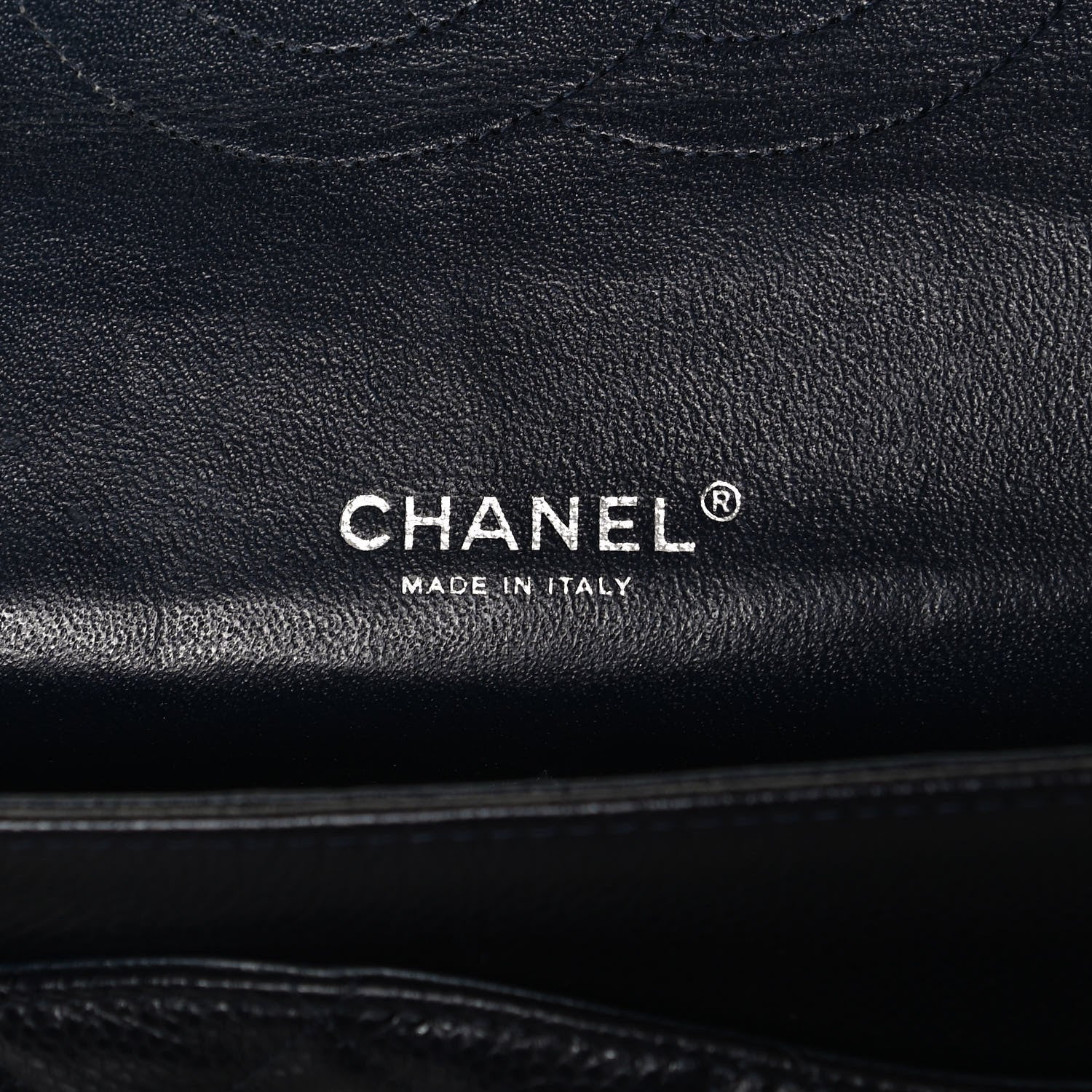 Chanel Caviar Quilted Maxi Double Flap Navy Blue 6 of 14