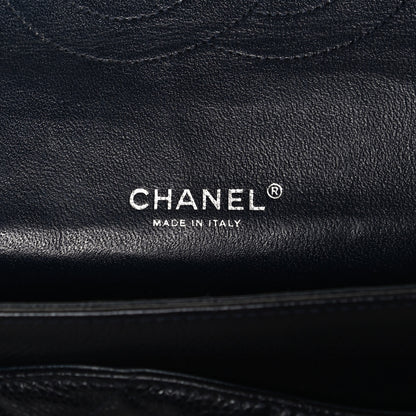 Chanel Caviar Quilted Maxi Double Flap Navy Blue 6 of 14