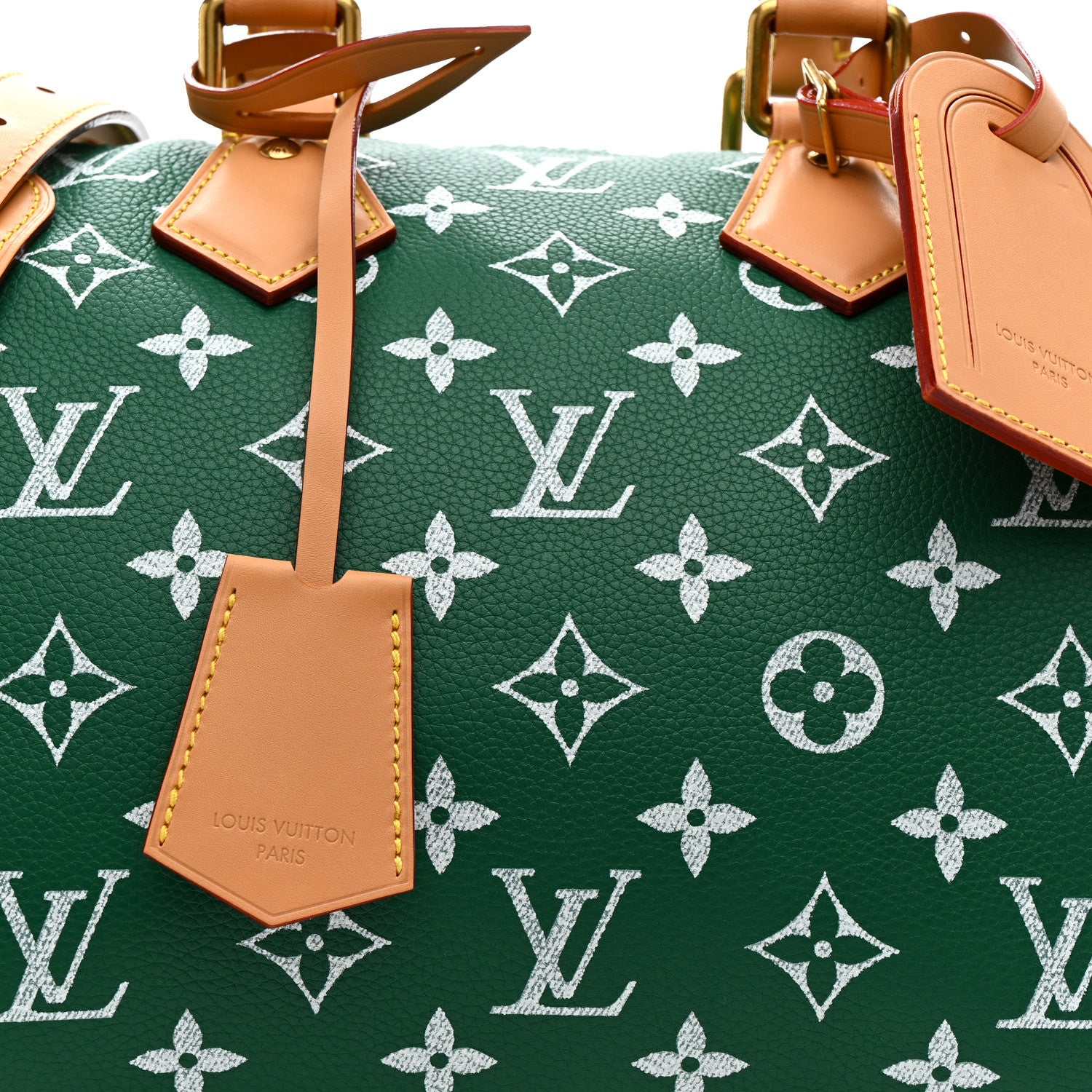 Louis Vuitton Calfskin Monogram Speedy P9 Bandouliere 30 Green 11 of 13