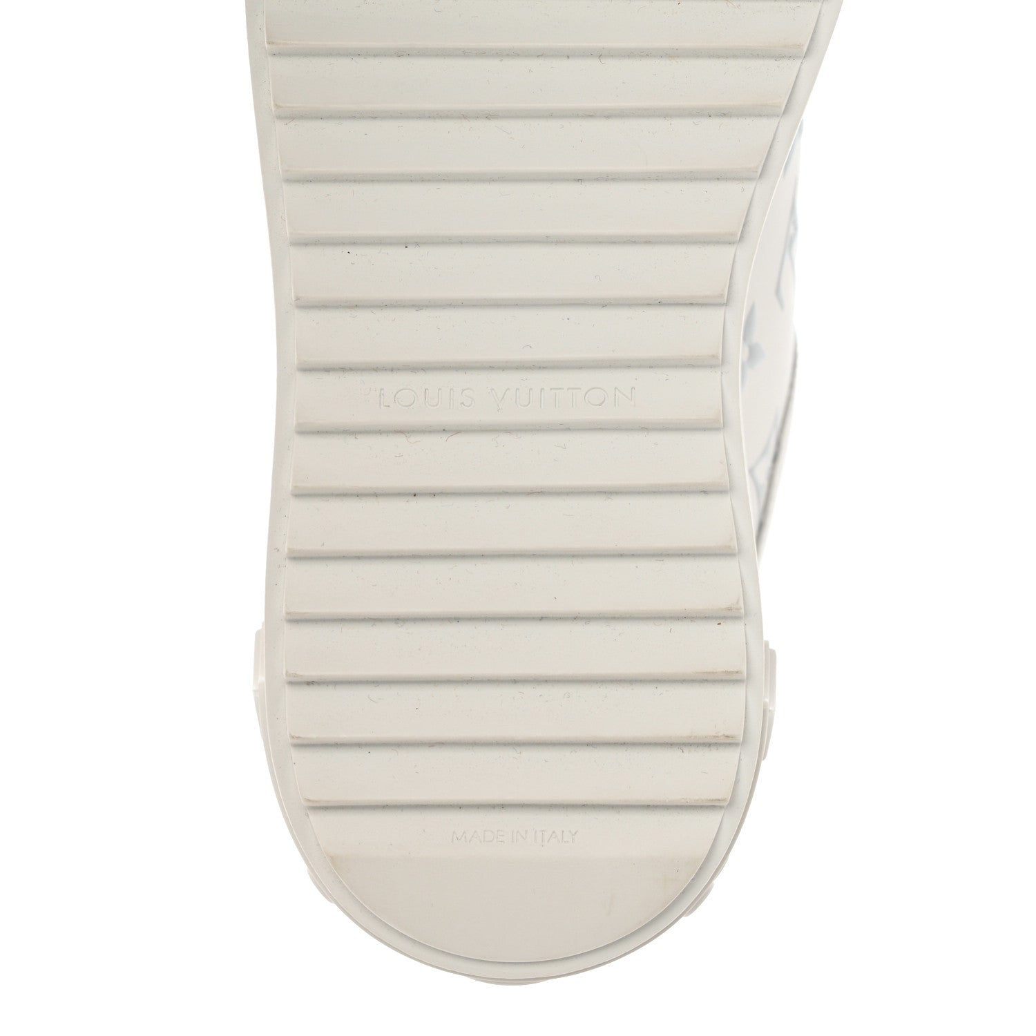 Louis Vuitton Calfskin Monogram Debossed Time Out Sneakers 36 White Silver 9 of 10