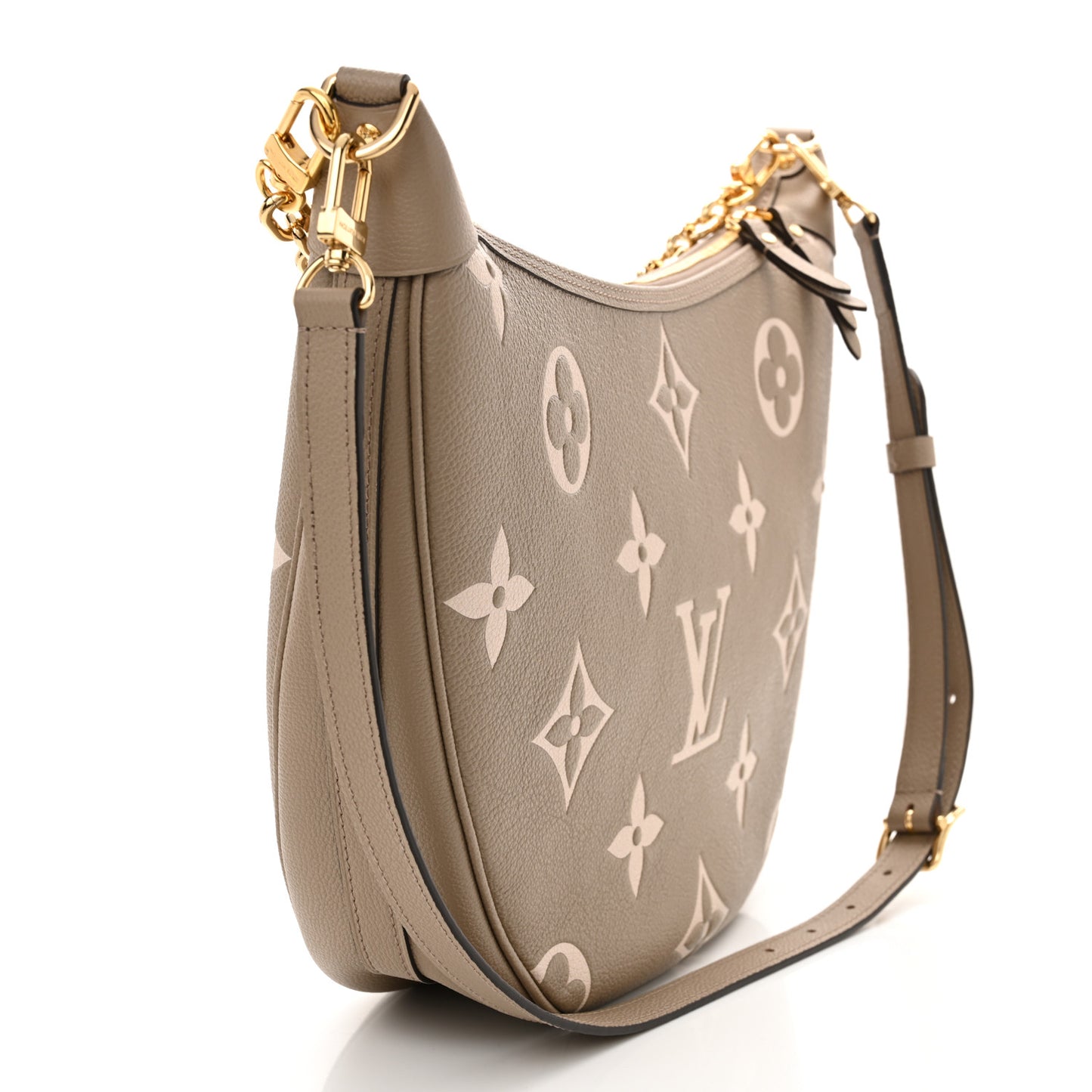 Empreinte Monogram Giant Loop Hobo Dove Gray Cream