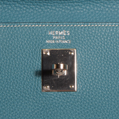 Hermes Togo Kelly Retourne 35 Blue Jean 24 of 25