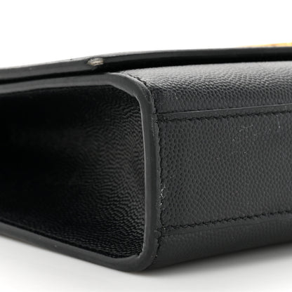 Saint Laurent Grain De Poudre Medium Classic Monogram Kate Satchel Black 10 of 14