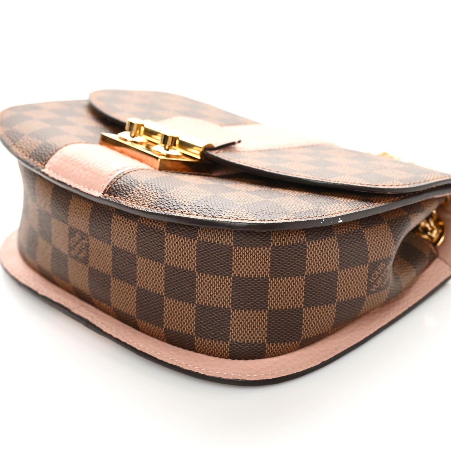 Damier Ebene Cuir Taurillon Wight Magnolia