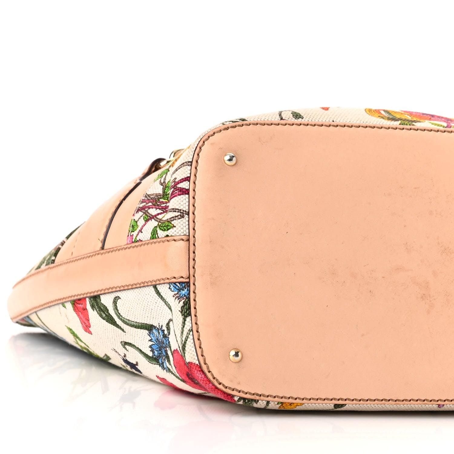 Gucci Canvas Floral Flora Medium Hasler Tote 7 of 14