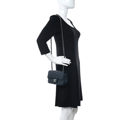Chanel Caviar Quilted Mini Rectangular Flap Navy 2 of 11