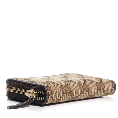 Gucci Monogram Zip Around Card Case Brown 4 of 7
