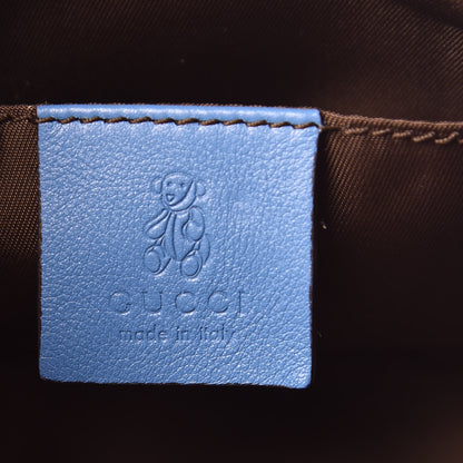 Gucci GG Supreme Monogram Children's Zoo Pig Bag Blue 8 of 12