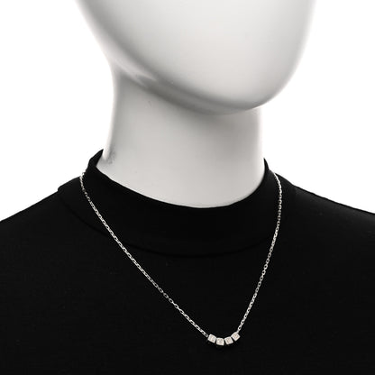 Tiffany Sterling Silver Love Block Pendant Necklace 2 of 4