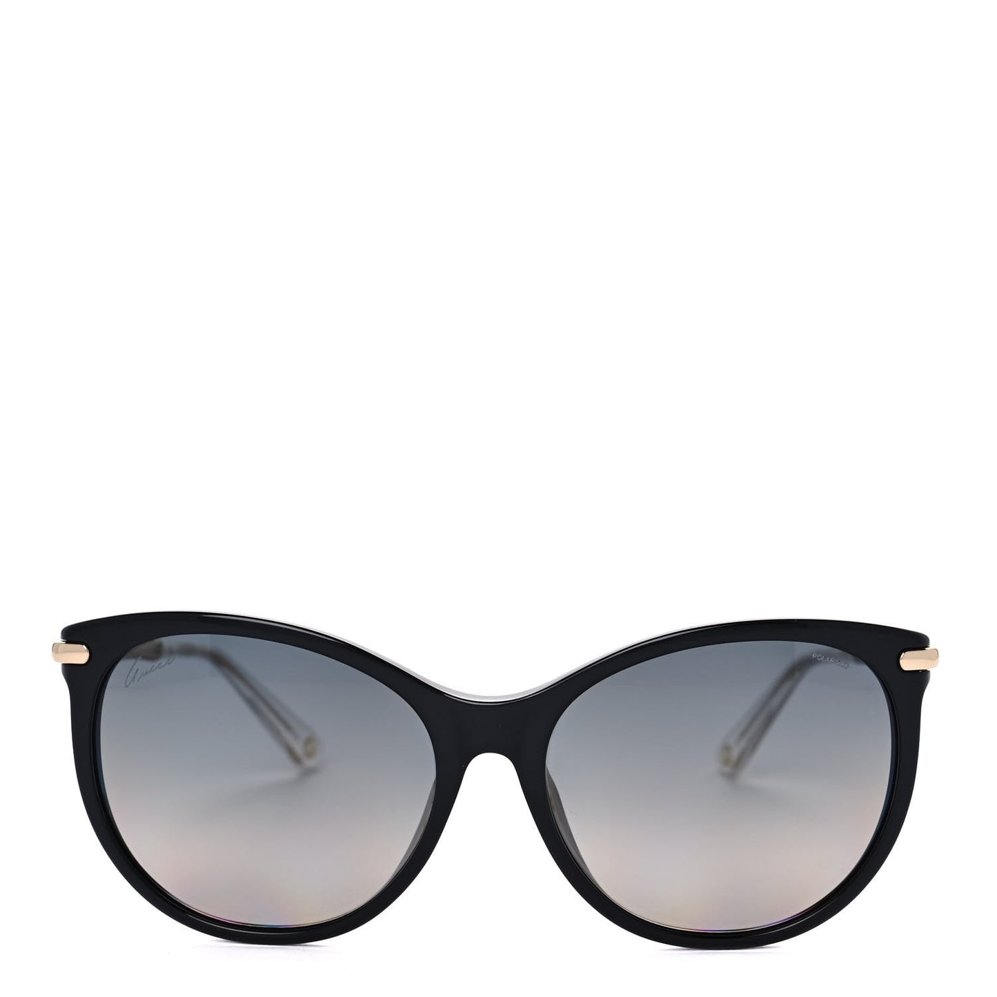 Crystal Bamboo Cat Eye GG3777 Sunglasses Black Gold