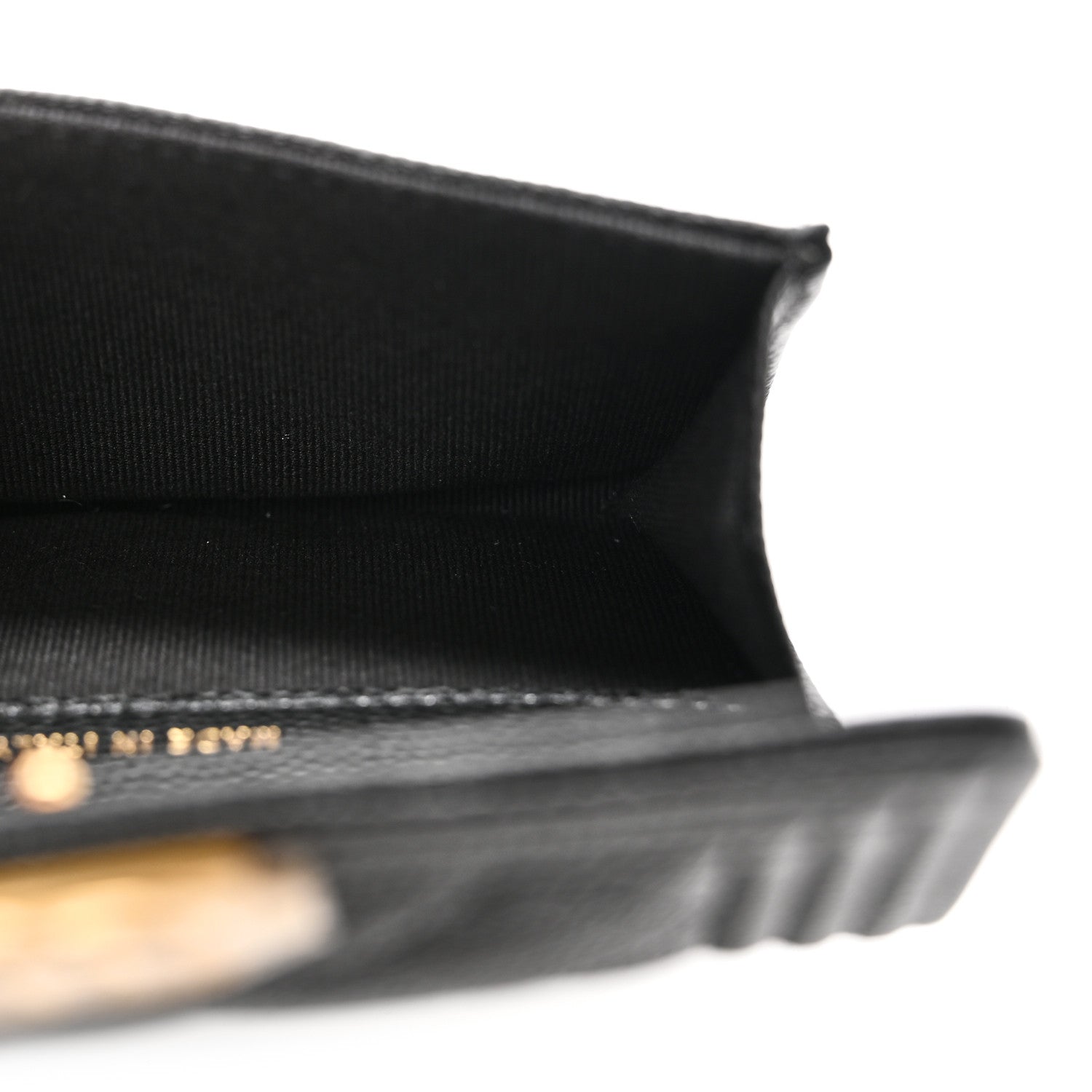 Chanel Caviar Quilted Boy Flap Card Holder Black 5 of 10