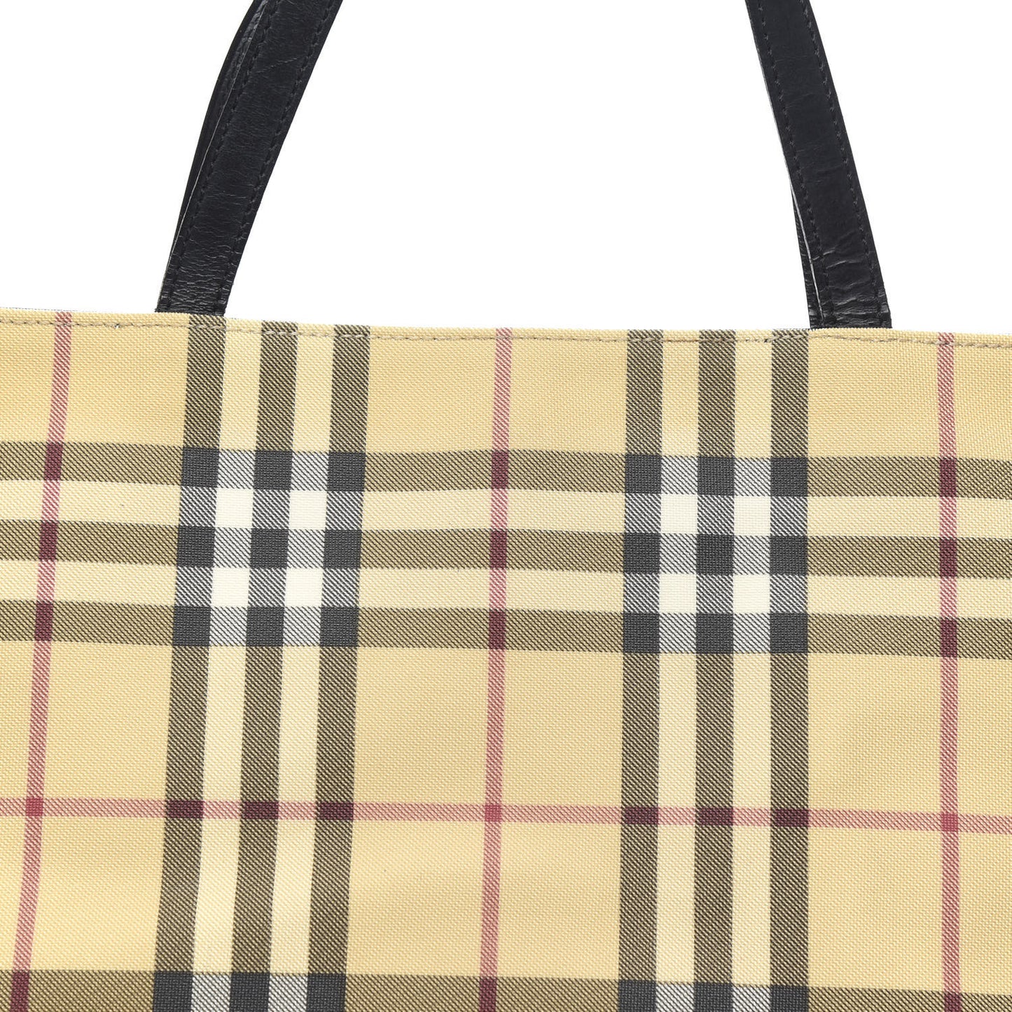 House Check Medium Tote Black