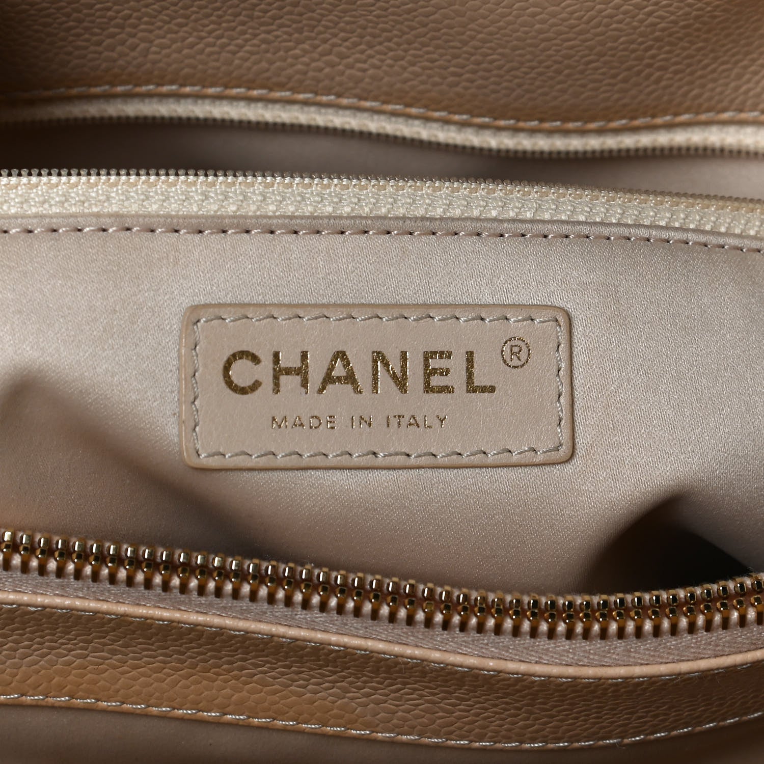 Chanel Caviar Quilted Grand Shopping Tote GST Beige 6 of 12