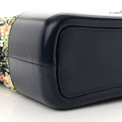 Chanel Tweed Calfskin Medium Gabrielle Hobo Blue 9 of 10