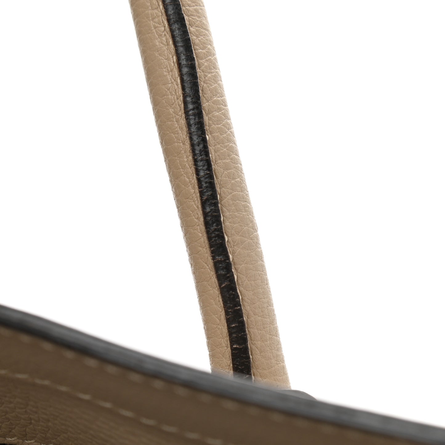 Drummed Calfskin Shoulder Luggage Dune