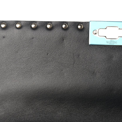 Valentino Garavani Lambskin Large Rockstud Spike Shoulder Bag Black 9 of 12
