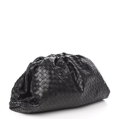 Bottega Veneta Nappa Maxi Intreccio The Pouch Oversized Clutch Black 3 of 9