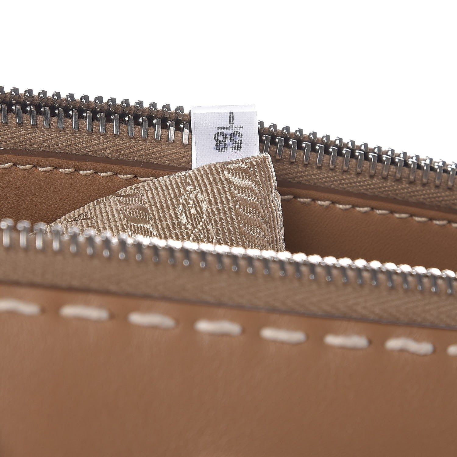 Prada City Calf Hand Stitched Medium Galleria Double Zip Tote Caramel 8 of 8