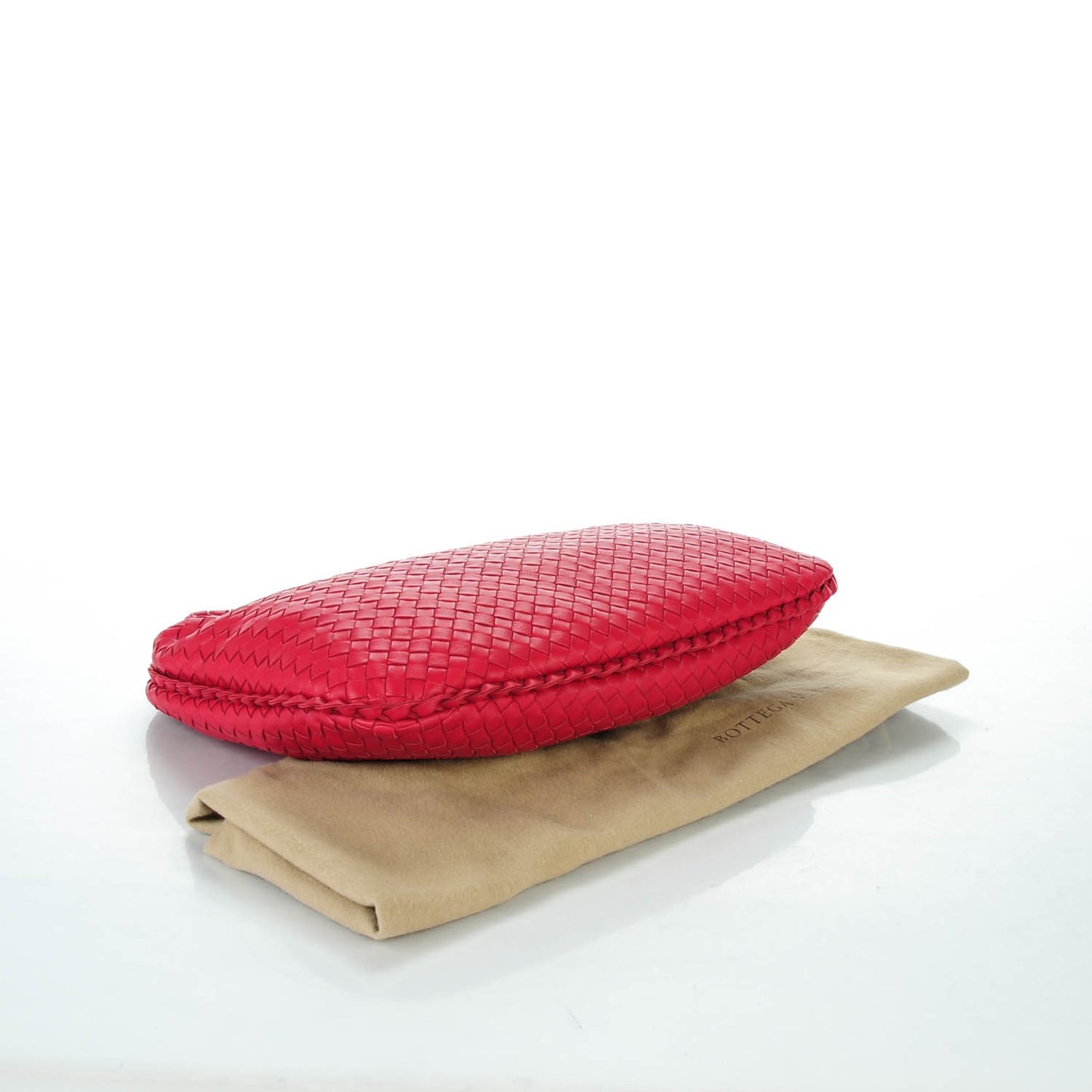 Nappa Intrecciato Medium Veneta Hobo Cassis