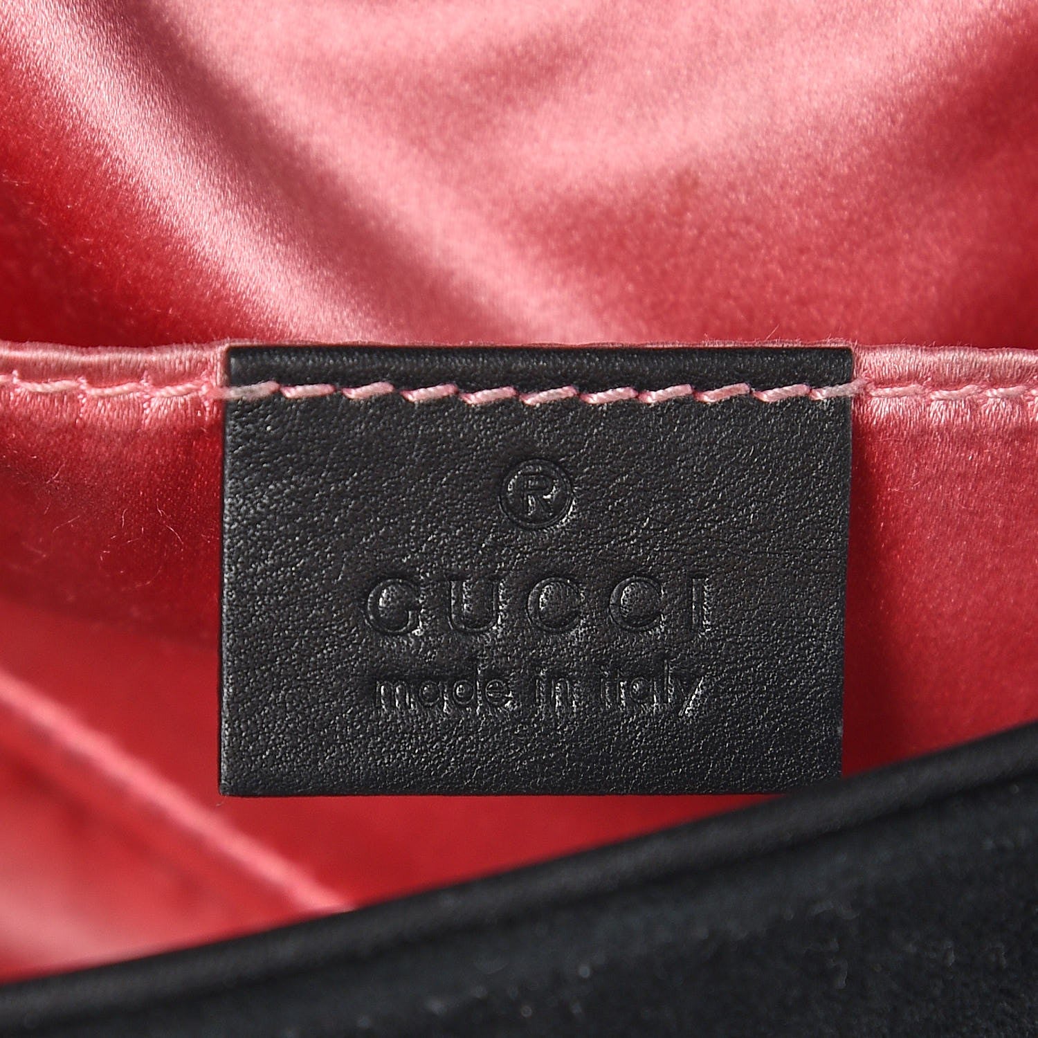 Gucci Velvet Matelasse Mini GG Marmont Shoulder Bag Black 6 of 11
