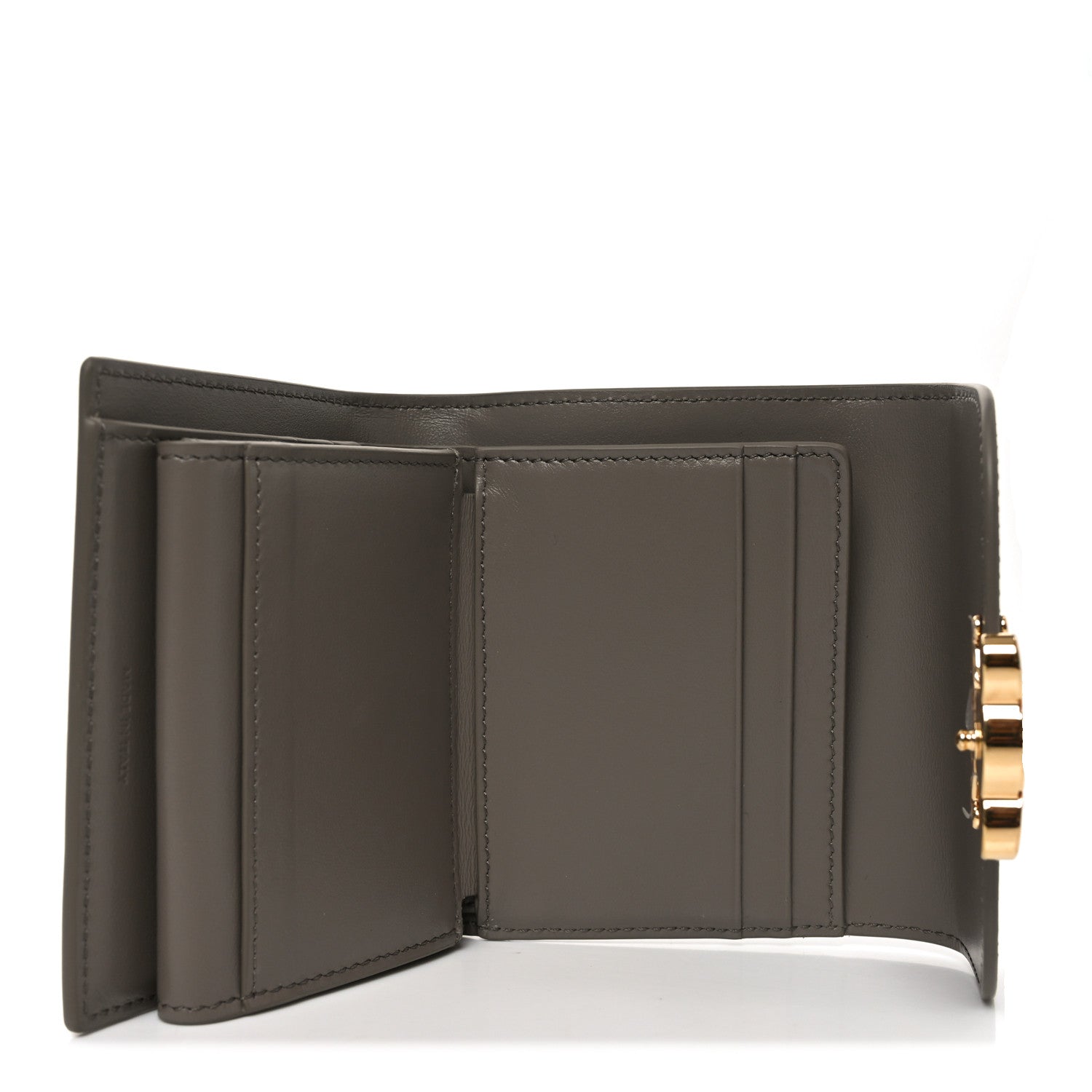 Celine Shiny Calfskin Small Triomphe Wallet Pebble 5 of 7
