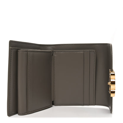 Celine Shiny Calfskin Small Triomphe Wallet Pebble 5 of 7