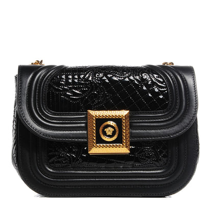Versace Patent Micro Vanitas Shoulder Bag Black 1 of 7