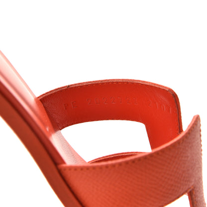 Hermes Epsom Oran Sandals 39 Orange Poppy 9 of 10