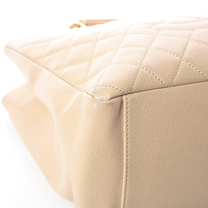 Chanel Caviar Quilted Grand Shopping Tote GST Beige Clair 16 of 18
