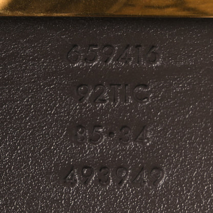 Gucci GG Supreme Monogram Plutone Calfskin Double G Reversible 37mm Belt 85 34 Beige Ebony New Acero 8 of 8