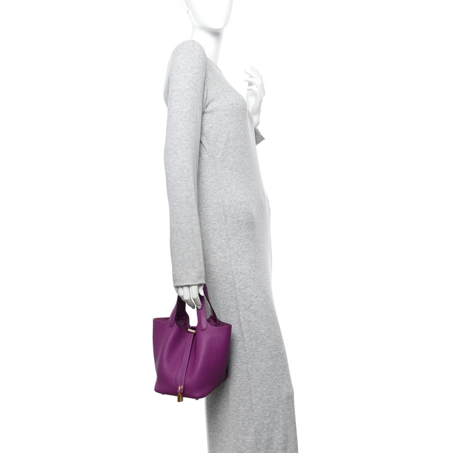 Taurillon Clemence Picotin Lock 18 PM Anemone