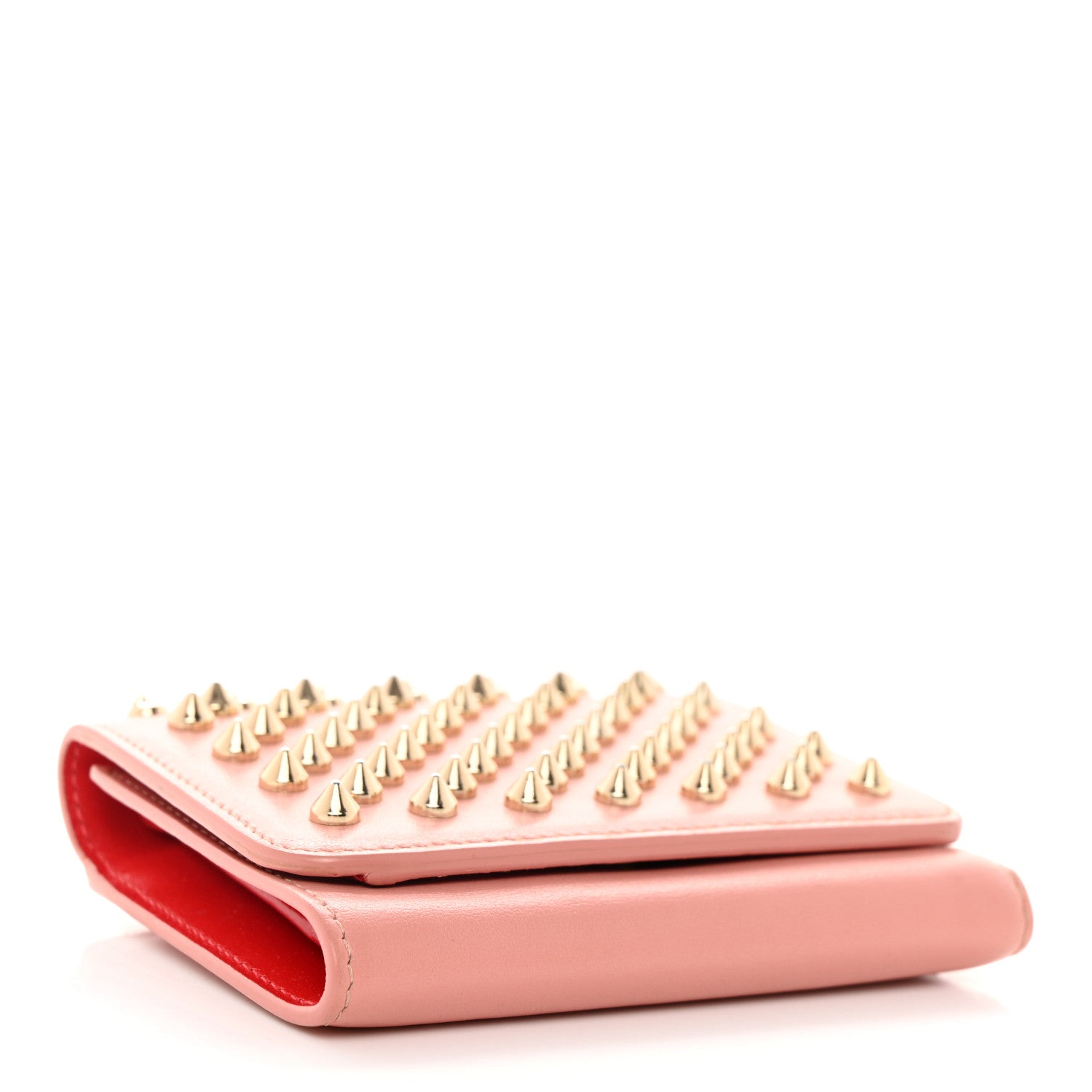 Christian Louboutin Calfskin Spiked Macaron Mini Spiked Wallet Ronsard 4 of 8