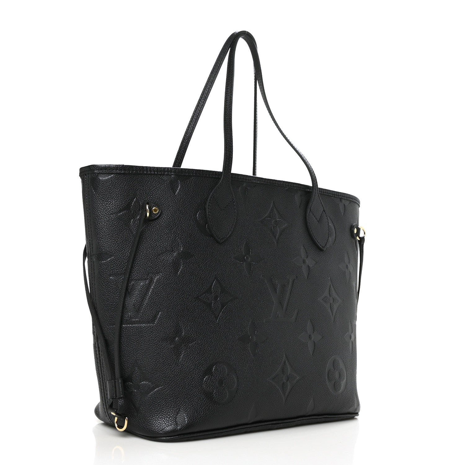Louis Vuitton Empreinte Monogram Giant Neverfull MM Black 3 of 8