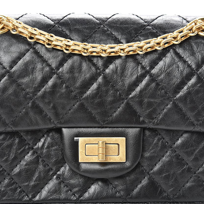 Chanel Aged Calfskin Quilted 2.55 Reissue Mini Flap Black 7 of 11