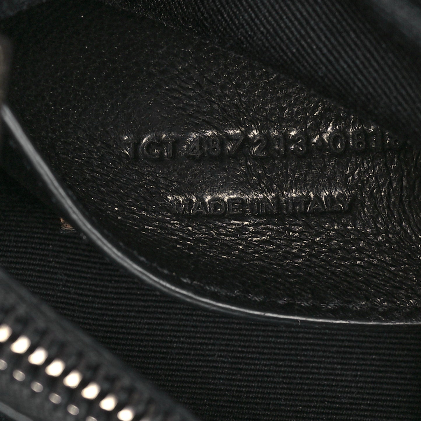 Sheepskin Matelasse Chevron Monogram Medium College Bag Black