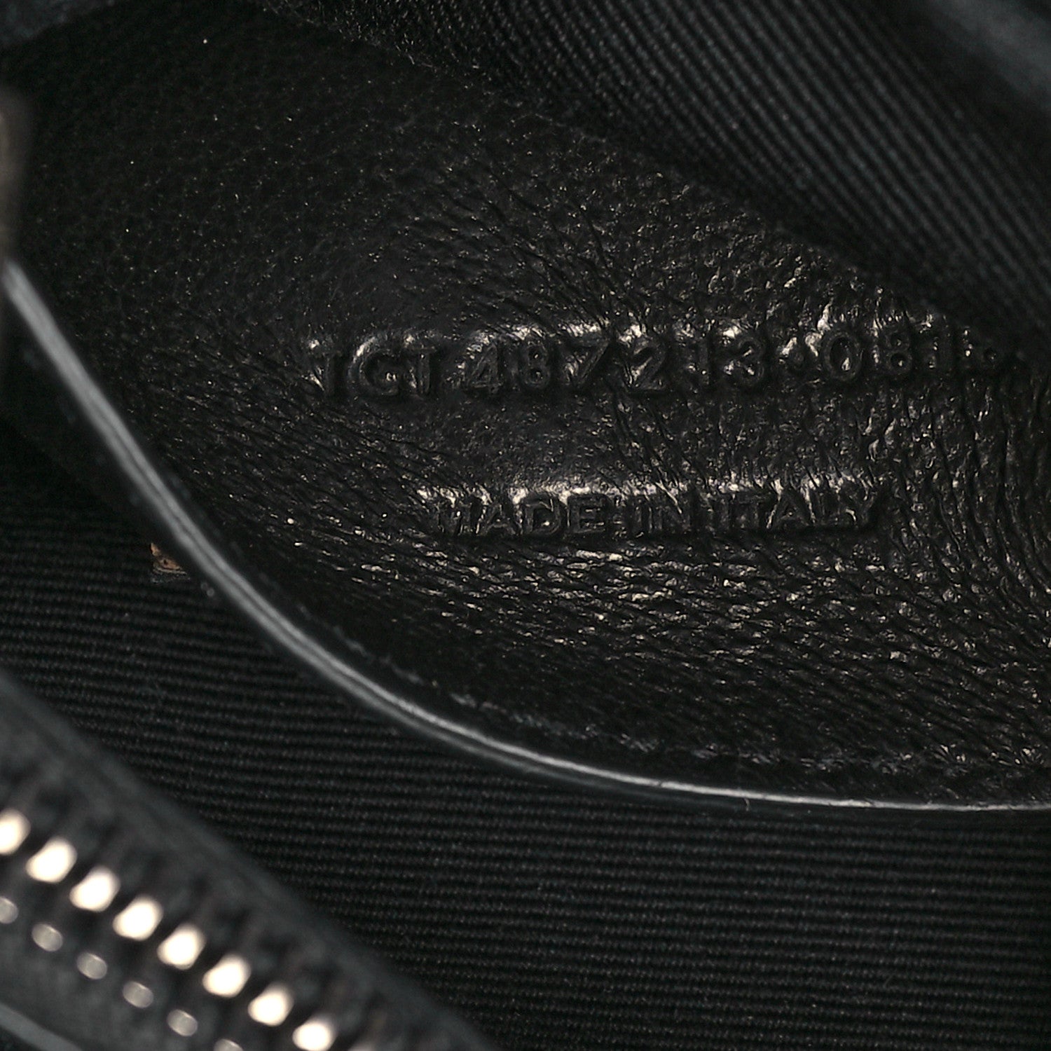 Saint Laurent Sheepskin Matelasse Chevron Monogram Medium College Bag Black 7 of 9