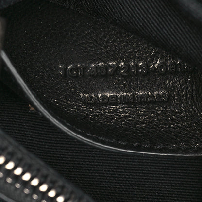 Saint Laurent Sheepskin Matelasse Chevron Monogram Medium College Bag Black 7 of 9