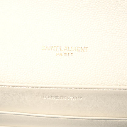 Saint Laurent Grain De Poudre Monogram Cassandra Chain Wallet Crema Soft 6 of 10