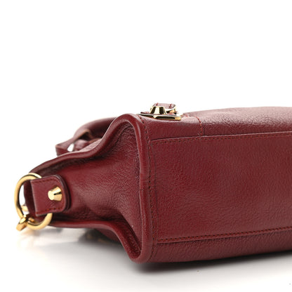 Balenciaga Chevre Gold Metallic Edge Hardware Mini City Rouge Brique Rouge Grenade 12 of 13