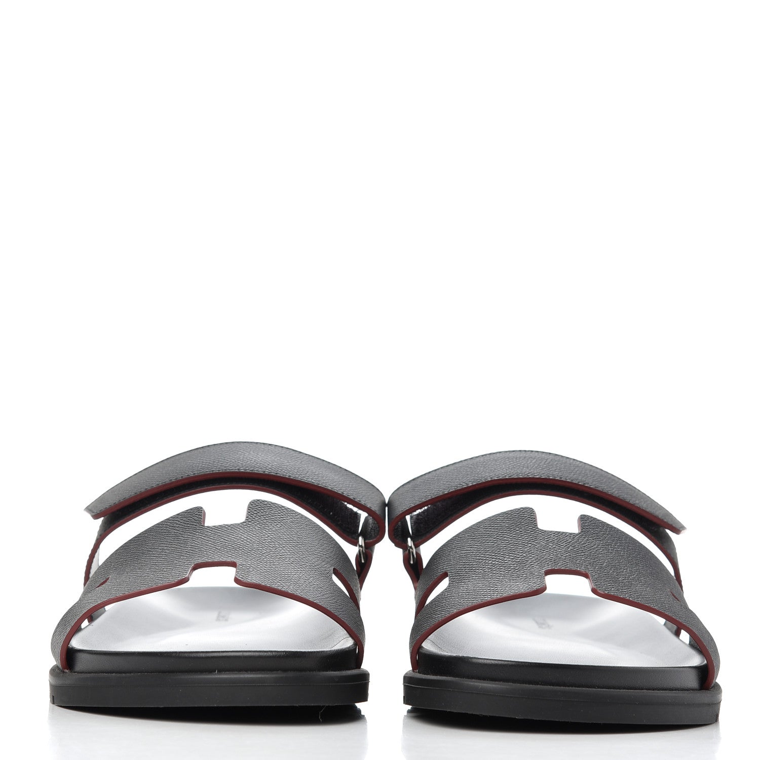 Hermes Epsom Mens Chypre Sandals 45 Black 2 of 13