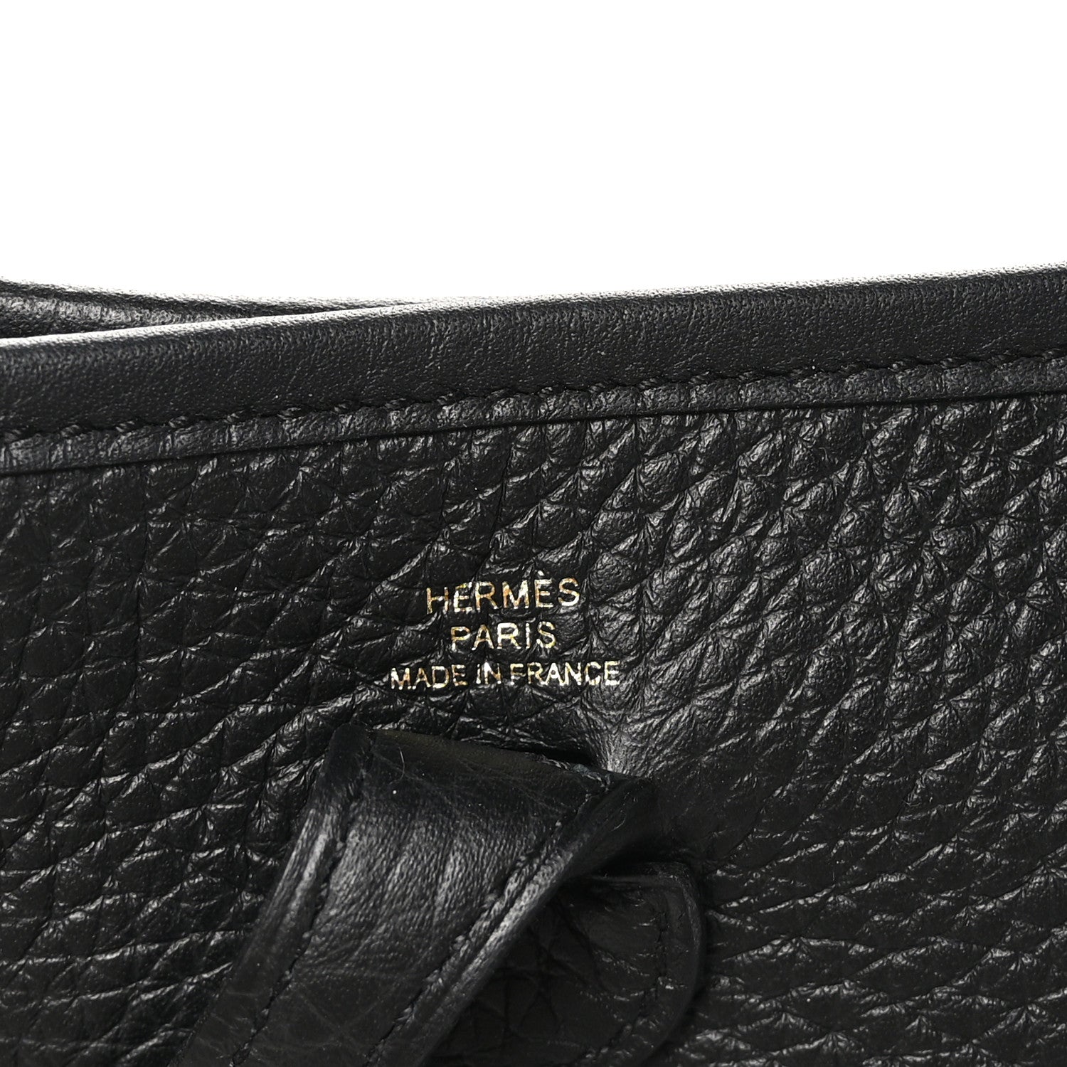 Hermes Taurillon Clemence Evelyne TPM Black 6 of 11