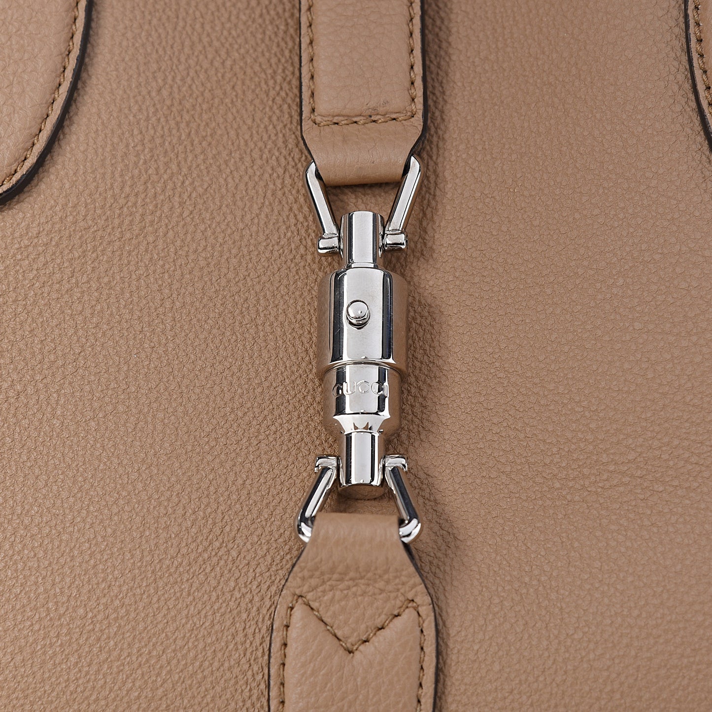 Soft Calfskin Medium Jackie Top Handle Bag Classic Camel