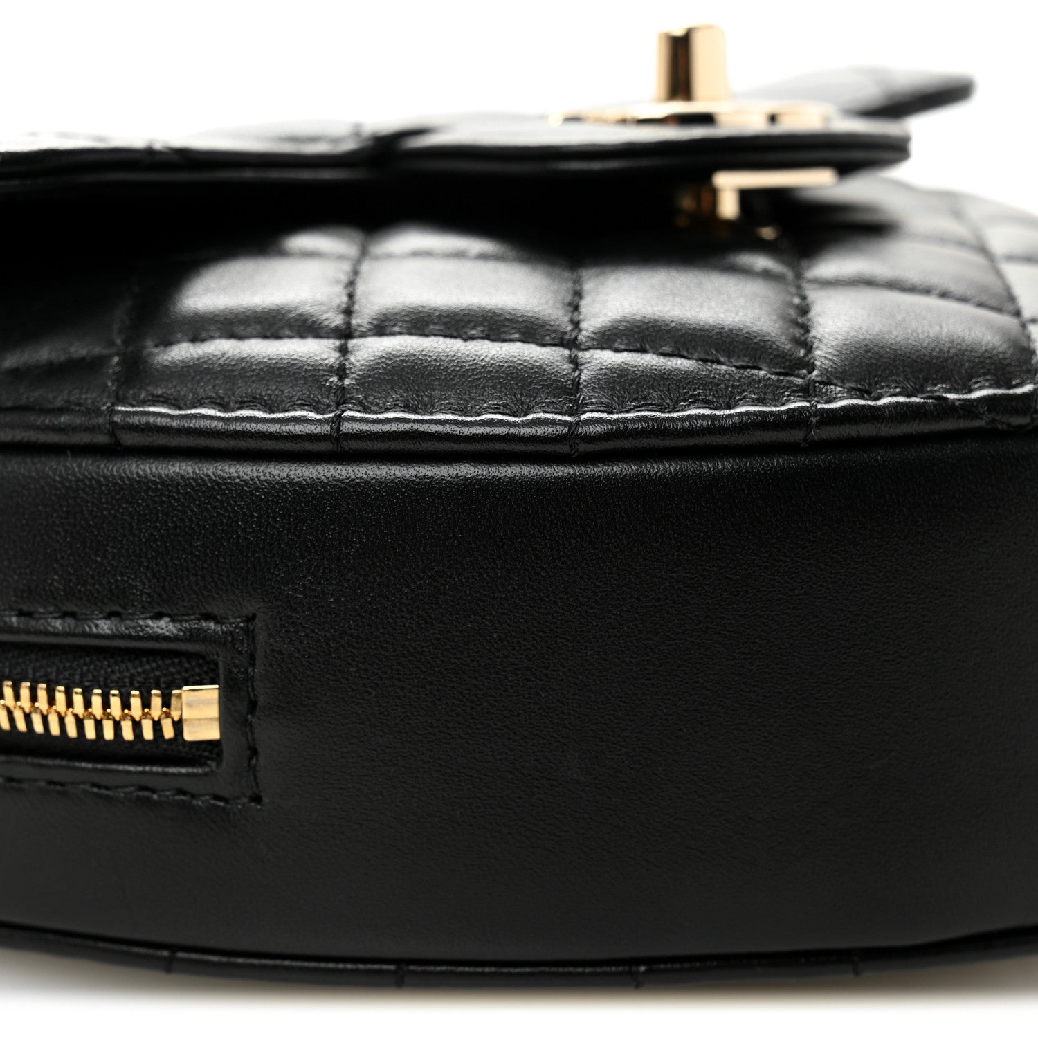 Chanel Lambskin Quilted CC In Love Heart Bag Black 9 of 11