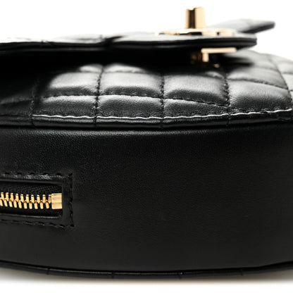 Chanel Lambskin Quilted CC In Love Heart Bag Black 9 of 11