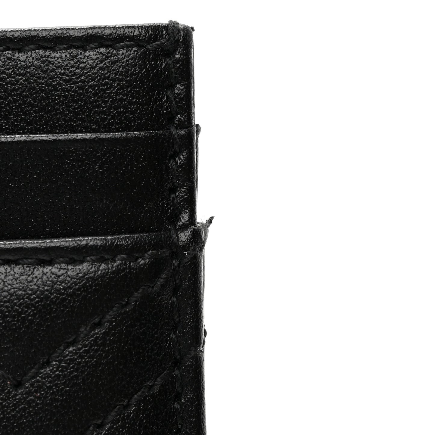 Calfskin Matelasse GG Marmont Card Holder Black