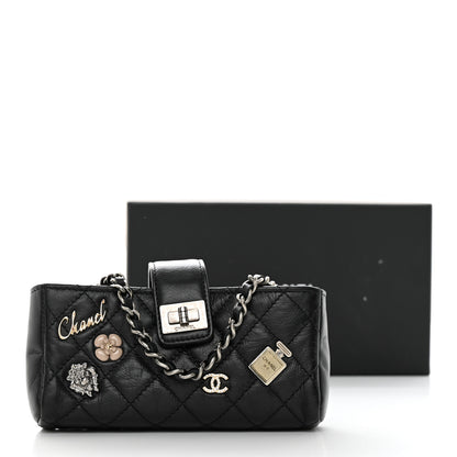 Chanel Aged Calfskin Lucky Charms 2.55 Reissue Mini Clutch With Chain Black 12 of 12